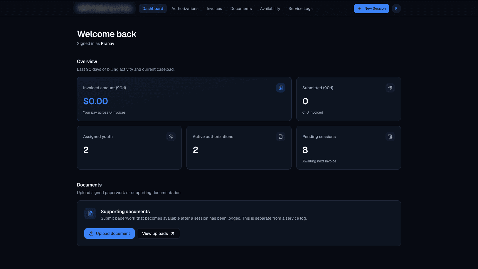 Care-Provider Ops Portal — project screenshot