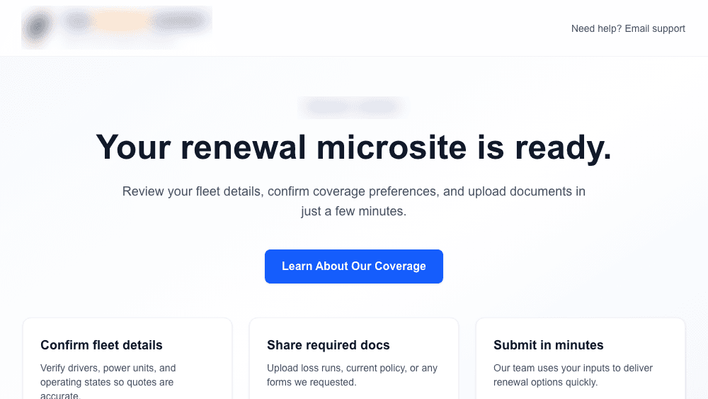 Freight Insurance Renewals — project screenshot